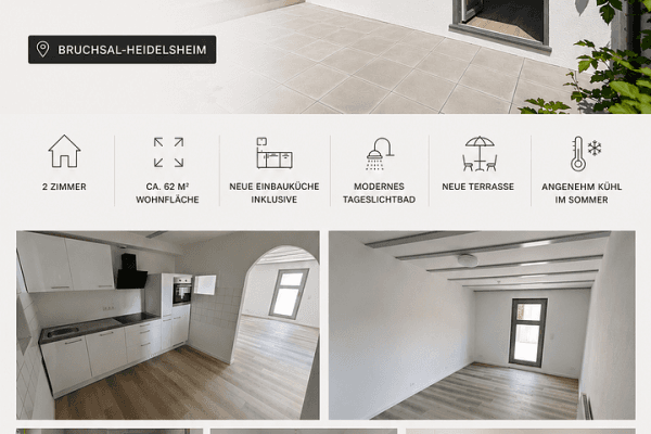 2 bedroom flat to rent, 61 m², Bruchsal, Baden-Württemberg 2 bedroom flat to rent, 61 m², Bruchsal, Baden-Württemberg