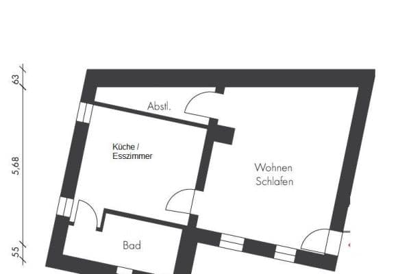 2 bedroom flat to rent, 53 m², Bruchsal-Heidelsheim 2 bedroom flat to rent, 53 m², Bruchsal-Heidelsheim
