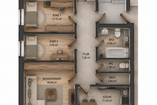 4 bedroom flat for sale, 84 m², Herford 4 bedroom flat for sale, 84 m², Herford