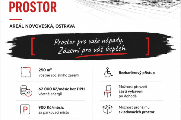office to rent, 250 m², Novoveská, Ostrava office to rent, 250 m², Novoveská, Ostrava