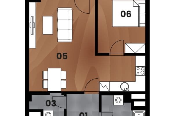 1 bedroom with open-plan kitchen flat to rent, 67 m², Malešická, Praha 1 bedroom with open-plan kitchen flat to rent, 67 m², Malešická, Praha