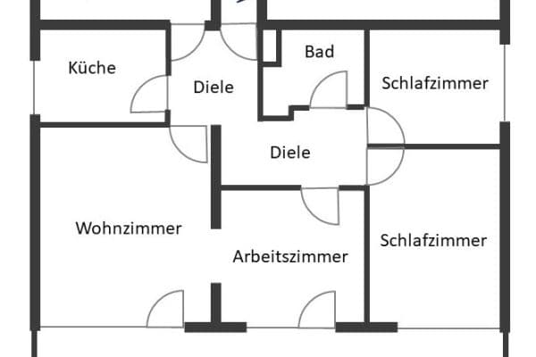 4 bedroom flat to rent, 90 m², Wiesbaden 4 bedroom flat to rent, 90 m², Wiesbaden