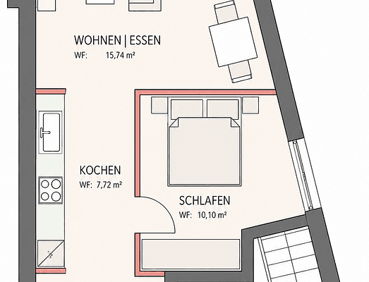 2 bedroom flat to rent, 50 m², Frintroper Str. 208, Essen, North Rhine-Westphalia 2 bedroom flat to rent, 50 m², Frintroper Str. 208, Essen, North Rhine-Westphalia