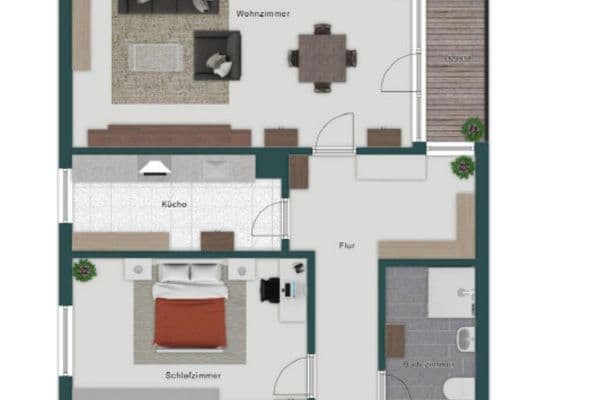 1 bedroom with open-plan kitchen flat to rent, 69 m², Feldbergstraße 14, Heusenstamm 1 bedroom with open-plan kitchen flat to rent, 69 m², Feldbergstraße 14, Heusenstamm