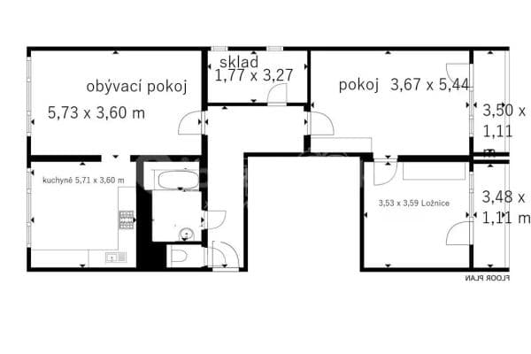 3 bedroom flat for sale, 88 m², Čechovská, Příbram 3 bedroom flat for sale, 88 m², Čechovská, Příbram