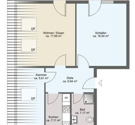 1 bedroom with open-plan kitchen flat to rent, 71 m², Römerberg 1 bedroom with open-plan kitchen flat to rent, 71 m², Römerberg