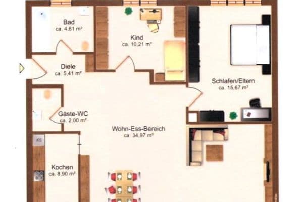 3 bedroom flat to rent, 82 m², Alte Weberei 14, Kaufbeuren, Bavaria 3 bedroom flat to rent, 82 m², Alte Weberei 14, Kaufbeuren, Bavaria