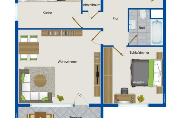 2 bedroom flat to rent, 71 m², Berlinallee 13, Hockenheim 2 bedroom flat to rent, 71 m², Berlinallee 13, Hockenheim
