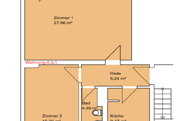 2 bedroom flat to rent, 62 m², Eisnerstraße 6, Magdeburg, Saxony-Anhalt 2 bedroom flat to rent, 62 m², Eisnerstraße 6, Magdeburg, Saxony-Anhalt