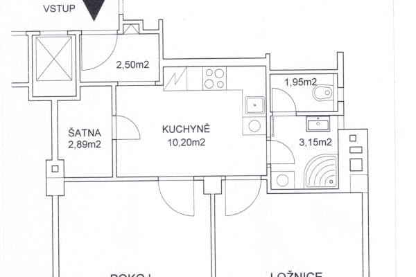 1 bedroom with open-plan kitchen flat to rent, 52 m², Puškinovo náměstí, Praha 1 bedroom with open-plan kitchen flat to rent, 52 m², Puškinovo náměstí, Praha