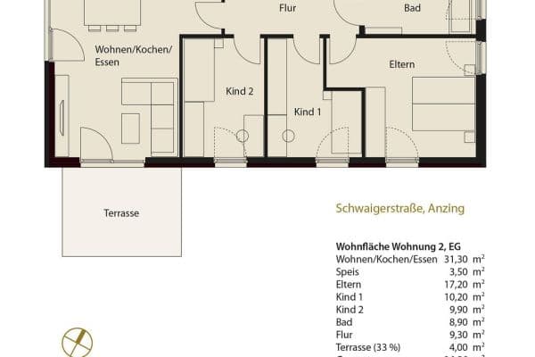 4 bedroom flat to rent, 95 m², Anzing, Bavaria 4 bedroom flat to rent, 95 m², Anzing, Bavaria