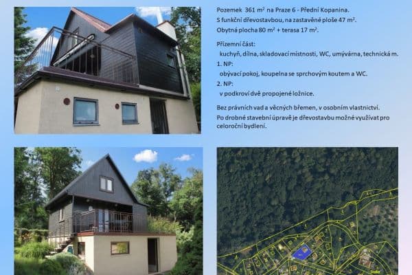 recreational property for sale, 361 m², Preláta, Praha recreational property for sale, 361 m², Preláta, Praha