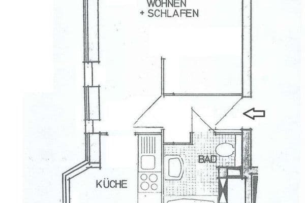 1 bedroom flat to rent, 30 m², Hauptstr. 48, Solingen 1 bedroom flat to rent, 30 m², Hauptstr. 48, Solingen