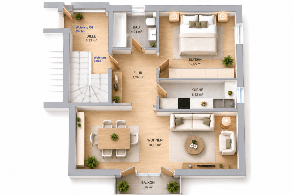 2 bedroom flat to rent, 60 m², Marommer Stieg 1, Norderstedt 2 bedroom flat to rent, 60 m², Marommer Stieg 1, Norderstedt