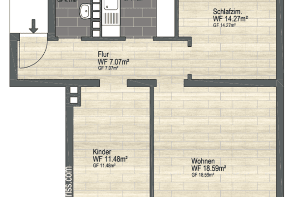 3 bedroom flat to rent, 65 m², Bödekerstraße 2, Hanover, Lower Saxony 3 bedroom flat to rent, 65 m², Bödekerstraße 2, Hanover, Lower Saxony