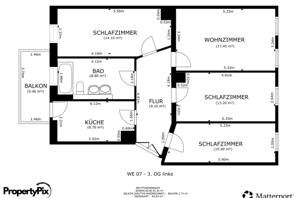 4 bedroom flat to rent, 84 m², Wurzner Straße 188, Leipzig, Saxony 4 bedroom flat to rent, 84 m², Wurzner Straße 188, Leipzig, Saxony