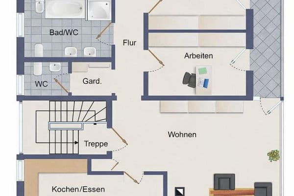 4 bedroom flat to rent, 126 m², Römerberg 4 bedroom flat to rent, 126 m², Römerberg