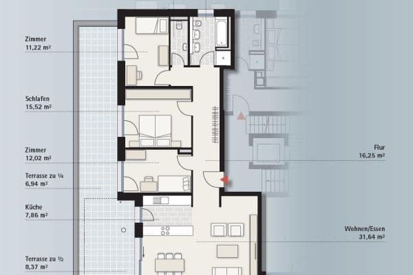 4 bedroom flat to rent, 120 m², Maybachstraße 15B, Stuttgart 4 bedroom flat to rent, 120 m², Maybachstraße 15B, Stuttgart