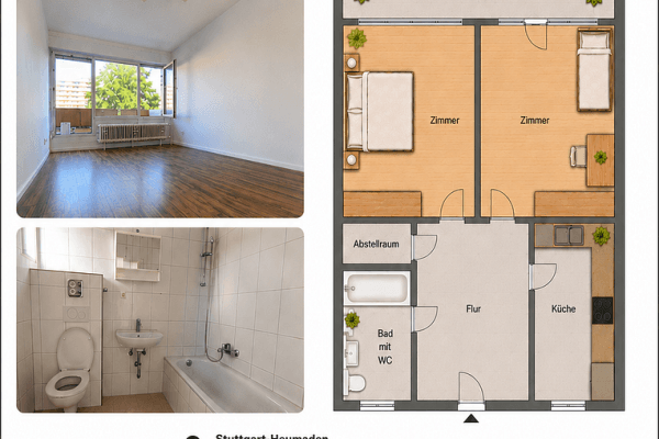2 bedroom flat to rent, 56 m², Bockelststrasse 119A, Stuttgart Heumaden, Baden-Württemberg 2 bedroom flat to rent, 56 m², Bockelststrasse 119A, Stuttgart Heumaden, Baden-Württemberg