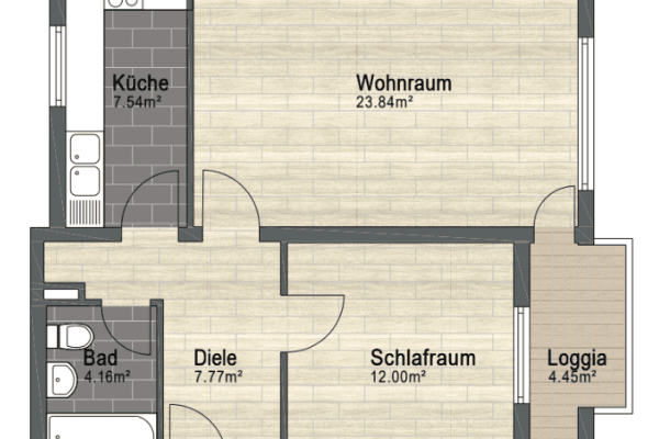 2 bedroom flat to rent, 57 m², Berliner Straße 1, Hanover, Lower Saxony 2 bedroom flat to rent, 57 m², Berliner Straße 1, Hanover, Lower Saxony