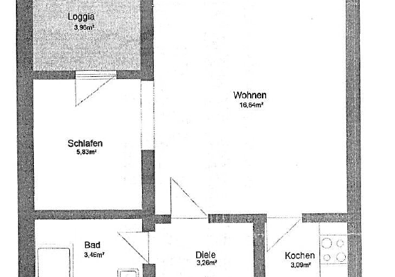 2 bedroom flat to rent, 38 m², Zeppelinstr. 36, Augsburg 2 bedroom flat to rent, 38 m², Zeppelinstr. 36, Augsburg