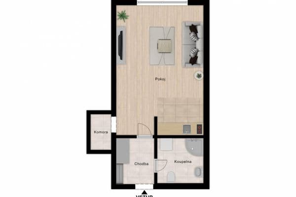 Studio flat for sale, 30 m², Bukolská, Praha Studio flat for sale, 30 m², Bukolská, Praha