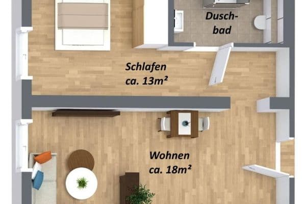 2 bedroom flat to rent, 37 m², Merseburger Straße 16, Lützen 2 bedroom flat to rent, 37 m², Merseburger Straße 16, Lützen