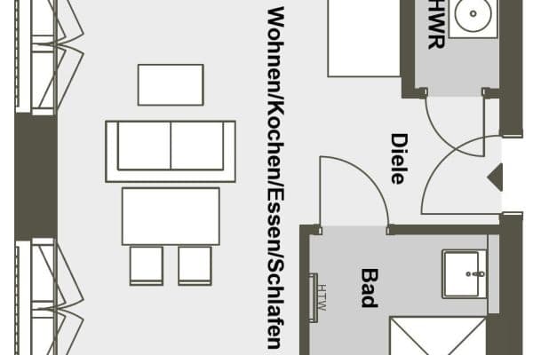 1 bedroom flat to rent, 35 m², Am Tierpark 25, Berlin, Berlin 1 bedroom flat to rent, 35 m², Am Tierpark 25, Berlin, Berlin