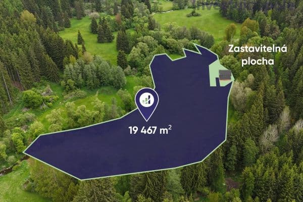 plot for sale, 19,467 m², Útvina, Karlovarský Region plot for sale, 19,467 m², Útvina, Karlovarský Region