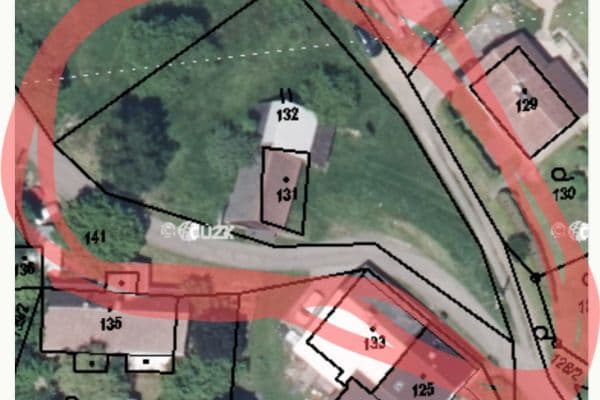 plot for sale, 1,100 m², Velké Hamry plot for sale, 1,100 m², Velké Hamry