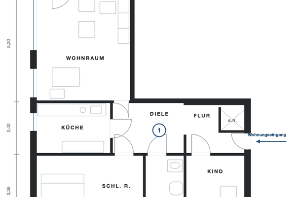 3 bedroom flat for sale, 80 m², Hilden 3 bedroom flat for sale, 80 m², Hilden