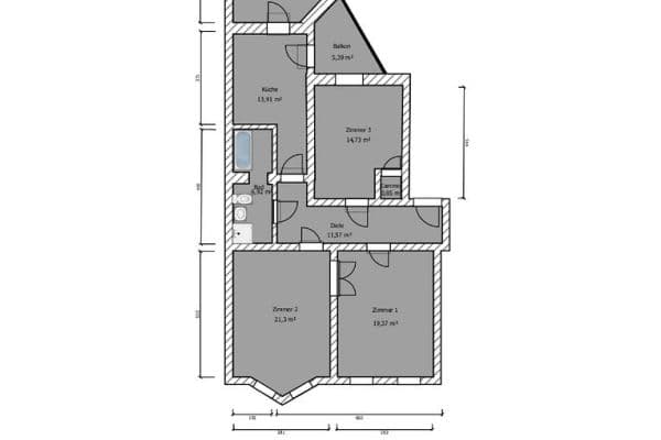 4 bedroom flat to rent, 109 m², Paracelsusstr. 5a, Halle, Saxony-Anhalt 4 bedroom flat to rent, 109 m², Paracelsusstr. 5a, Halle, Saxony-Anhalt