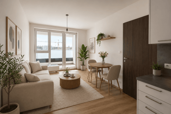 1 bedroom with open-plan kitchen flat for sale, 51 m², Pod Harfou, Praha 1 bedroom with open-plan kitchen flat for sale, 51 m², Pod Harfou, Praha