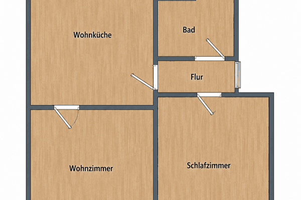 1 bedroom with open-plan kitchen flat to rent, 52 m², Velbert 1 bedroom with open-plan kitchen flat to rent, 52 m², Velbert