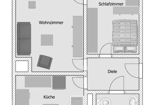 2 bedroom flat to rent, 43 m², Hinter den Ulmen 24, Frankfurt am main 2 bedroom flat to rent, 43 m², Hinter den Ulmen 24, Frankfurt am main