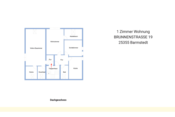 1 bedroom flat to rent, 43 m², Brunnenstraße 19, Barmstedt 1 bedroom flat to rent, 43 m², Brunnenstraße 19, Barmstedt
