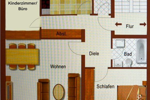 3 bedroom flat to rent, 93 m², Rathelbeckstrasse 350, Düsseldorf, North Rhine-Westphalia 3 bedroom flat to rent, 93 m², Rathelbeckstrasse 350, Düsseldorf, North Rhine-Westphalia