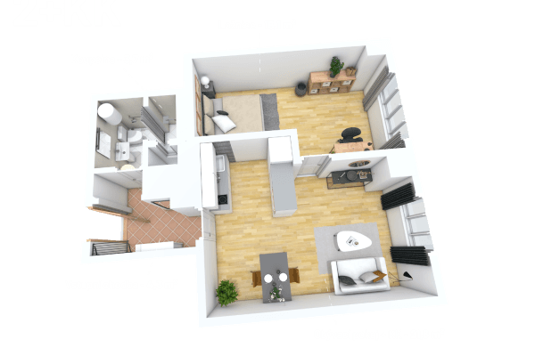 1 bedroom with open-plan kitchen flat to rent, 44 m², Krátká, Praha 1 bedroom with open-plan kitchen flat to rent, 44 m², Krátká, Praha