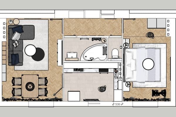 2 bedroom flat to rent, 56 m², Brněnská, Šlapanice 2 bedroom flat to rent, 56 m², Brněnská, Šlapanice