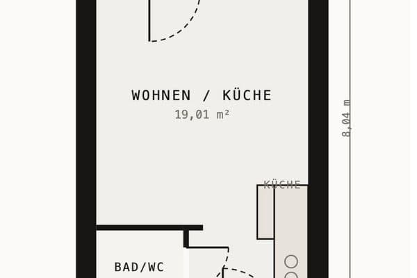 1 bedroom flat to rent, 24 m², Bad-Berneck-Straße 1, München, Bavaria 1 bedroom flat to rent, 24 m², Bad-Berneck-Straße 1, München, Bavaria