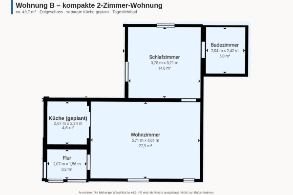 2 bedroom flat to rent, 50 m², Hauptstraße 62, Nordstemmen 2 bedroom flat to rent, 50 m², Hauptstraße 62, Nordstemmen