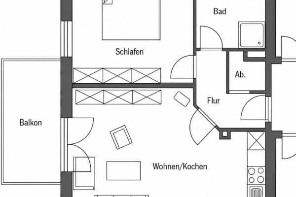 2 bedroom flat for sale, 54 m², Kirchweyhe 2 bedroom flat for sale, 54 m², Kirchweyhe