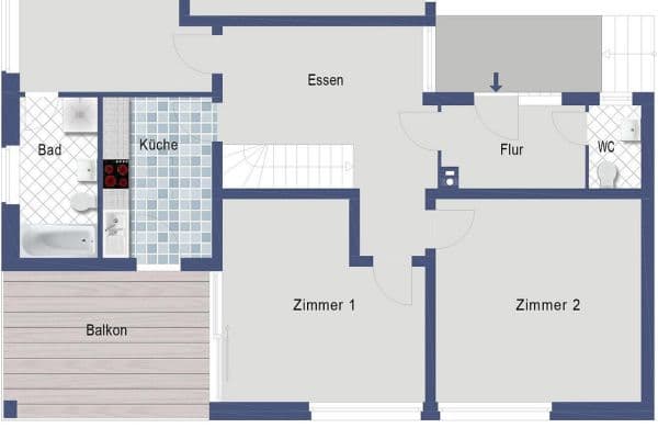 1 bedroom flat to rent, 22 m², Schillerstraße 41, Weil der Stadt 1 bedroom flat to rent, 22 m², Schillerstraße 41, Weil der Stadt