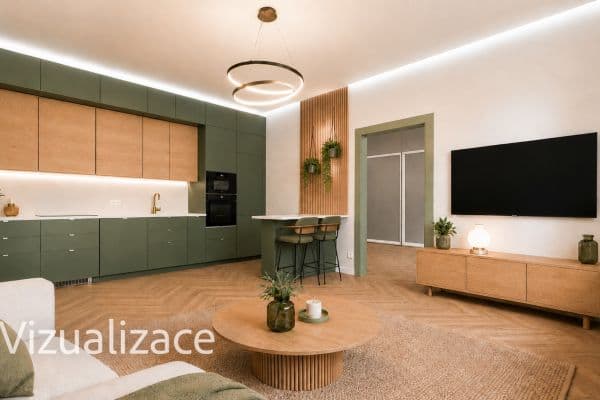 1 bedroom with open-plan kitchen flat for sale, 65 m², Hůlkova, Praha 1 bedroom with open-plan kitchen flat for sale, 65 m², Hůlkova, Praha