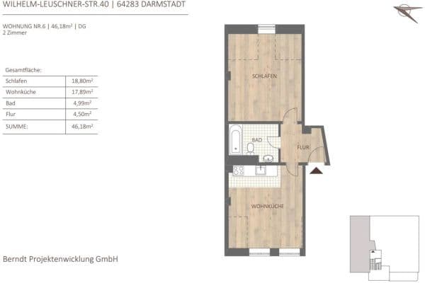2 bedroom flat for sale, 44 m², Wilhelm-Leuschner-Str. 40, Darmstadt 2 bedroom flat for sale, 44 m², Wilhelm-Leuschner-Str. 40, Darmstadt