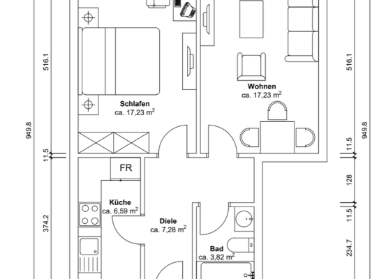 2 bedroom flat for sale, 54 m², Essen 2 bedroom flat for sale, 54 m², Essen