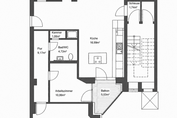 2 bedroom with open-plan kitchen flat for sale, 125 m², Graefestrasse 80, Berlin, Berlin 2 bedroom with open-plan kitchen flat for sale, 125 m², Graefestrasse 80, Berlin, Berlin