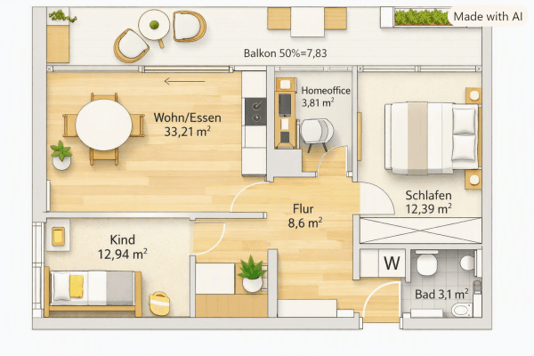 3 bedroom flat for sale, 69 m², Winzererstraße 180, München, Bavaria 3 bedroom flat for sale, 69 m², Winzererstraße 180, München, Bavaria