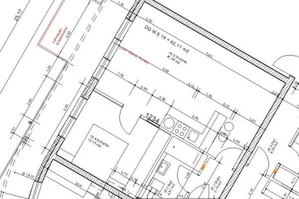 2 bedroom with open-plan kitchen flat to rent, 73 m², Lantzalle 1, Düsseldorf 2 bedroom with open-plan kitchen flat to rent, 73 m², Lantzalle 1, Düsseldorf
