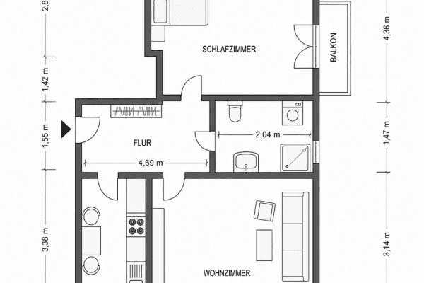 2 bedroom flat for sale, 50 m², Volksdorfer Straße 22, Hamburg, Hamburg 2 bedroom flat for sale, 50 m², Volksdorfer Straße 22, Hamburg, Hamburg